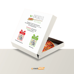 pizzadoos 26x26 met eigen LOGO dubbel kraft Geen minimale afname !