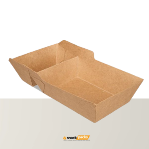 Snackbakjes A13 - Karton - Bruin/Wit