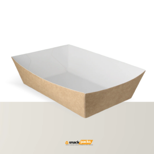 Snackbakjes A50 - Karton - Bruin/Wit